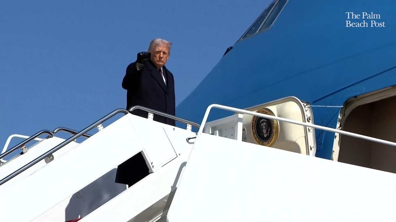Trump departs for Texas aboard Air Force One to give energy speech at Corpus Christi rally