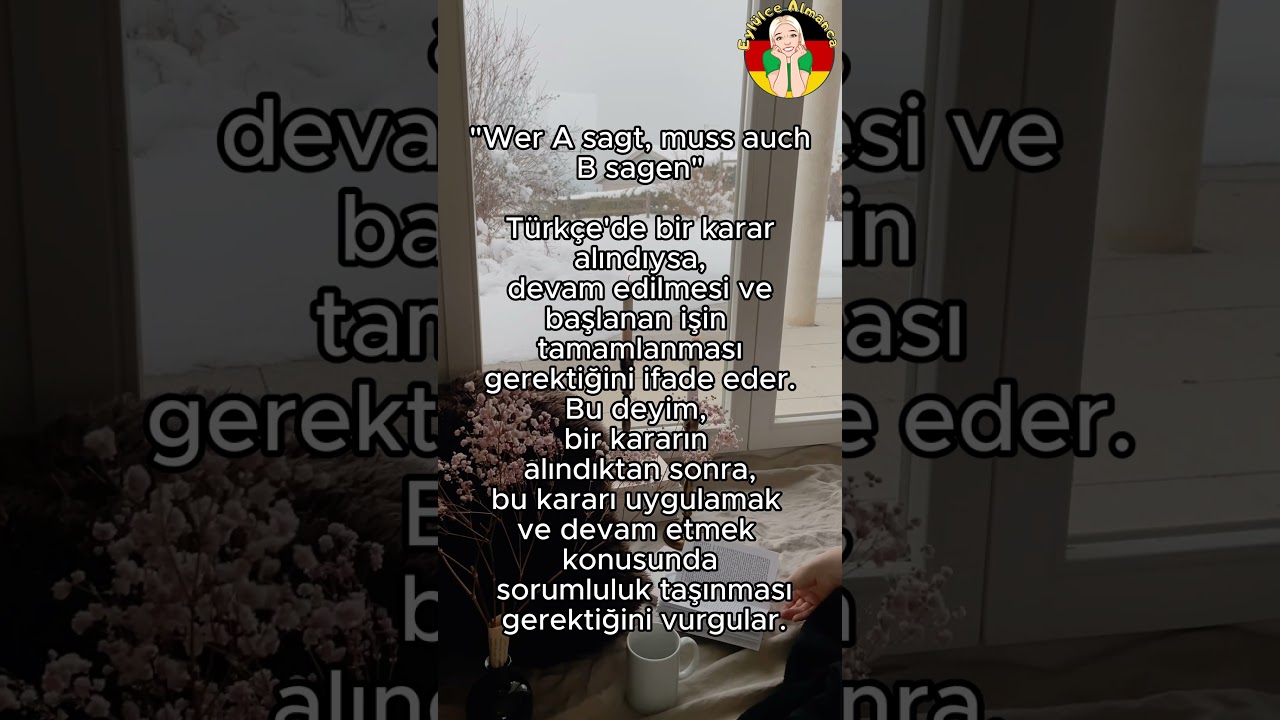 ALMANCA DEYİM part 8 / Eyl&uuml;lce Almanca