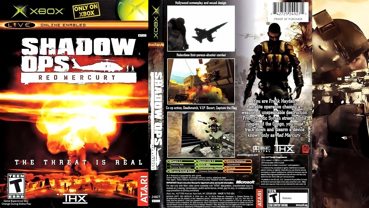 Shadow Ops: Red Mercury for Xbox | FULL GAME 4K/60 | REAL HARDWARE