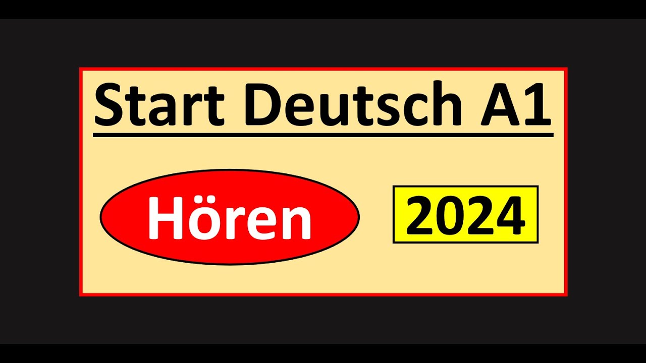 Start Deutsch A1 Hören Modelltest 2024 mit Lösungen am Ende || Sample Paper || Vid - 221