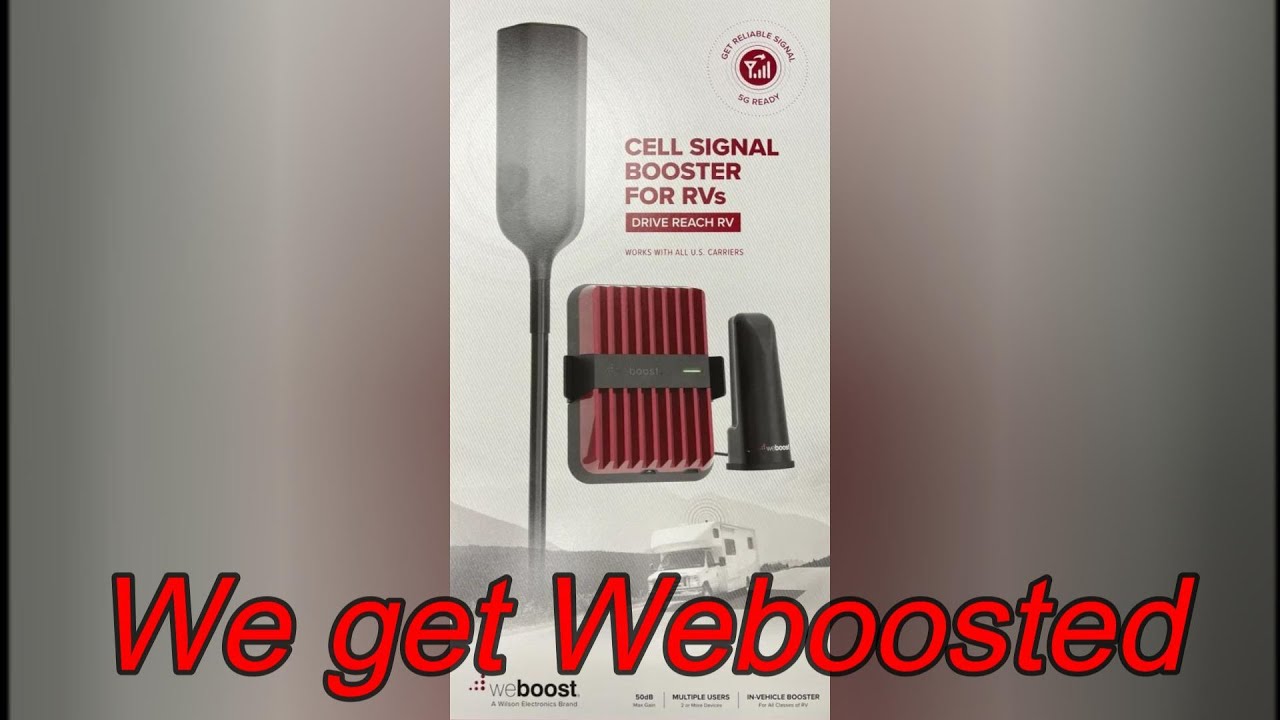 We install Weboost cell signal booster.