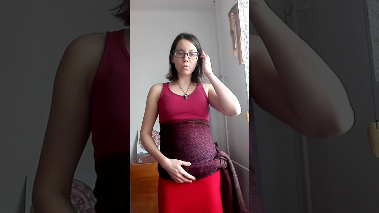 Zavinování bříška šátkem