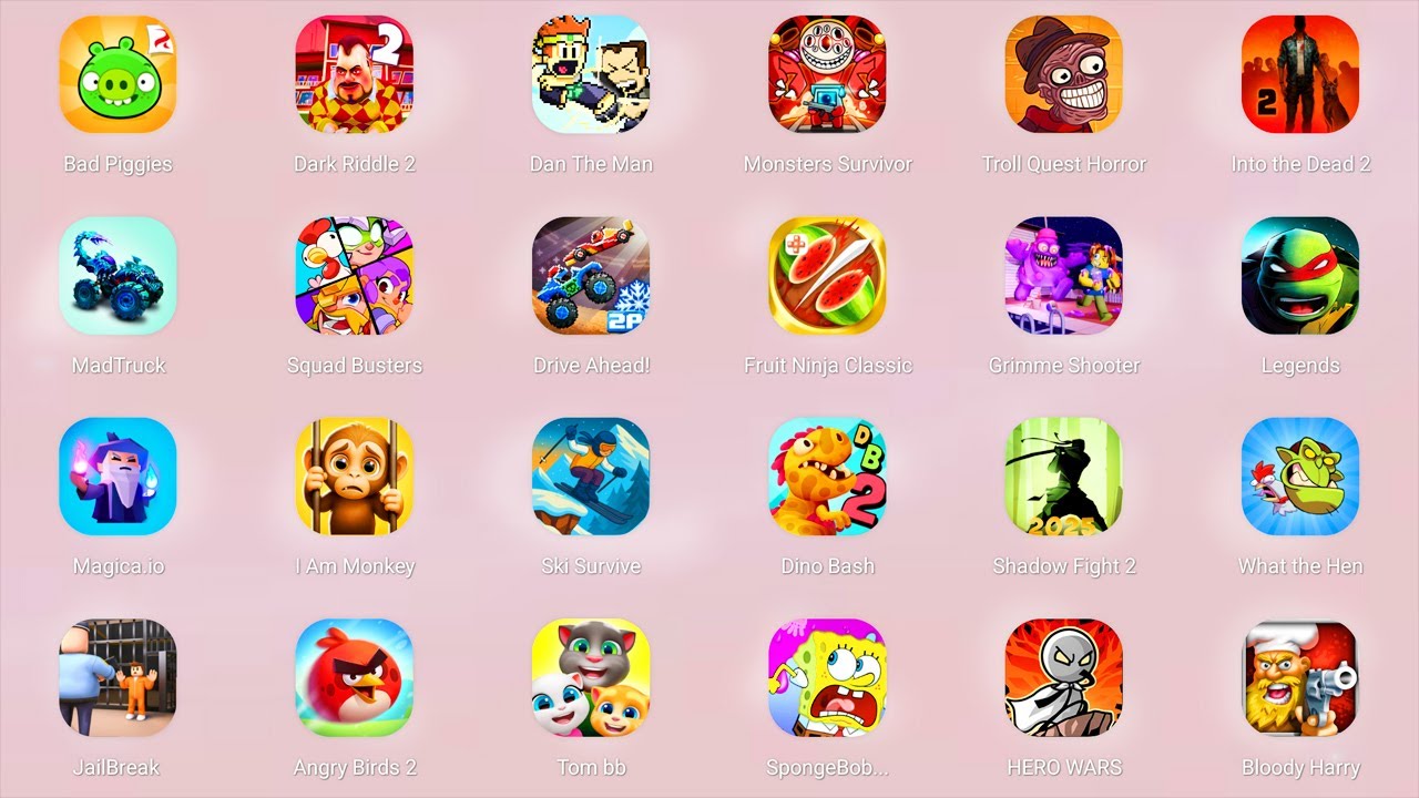 Roblox,Farm Land,Snake Clash,Hole.io,Poppy Playtime Chapter 4,Save The Fish,The Baby in Yellow...