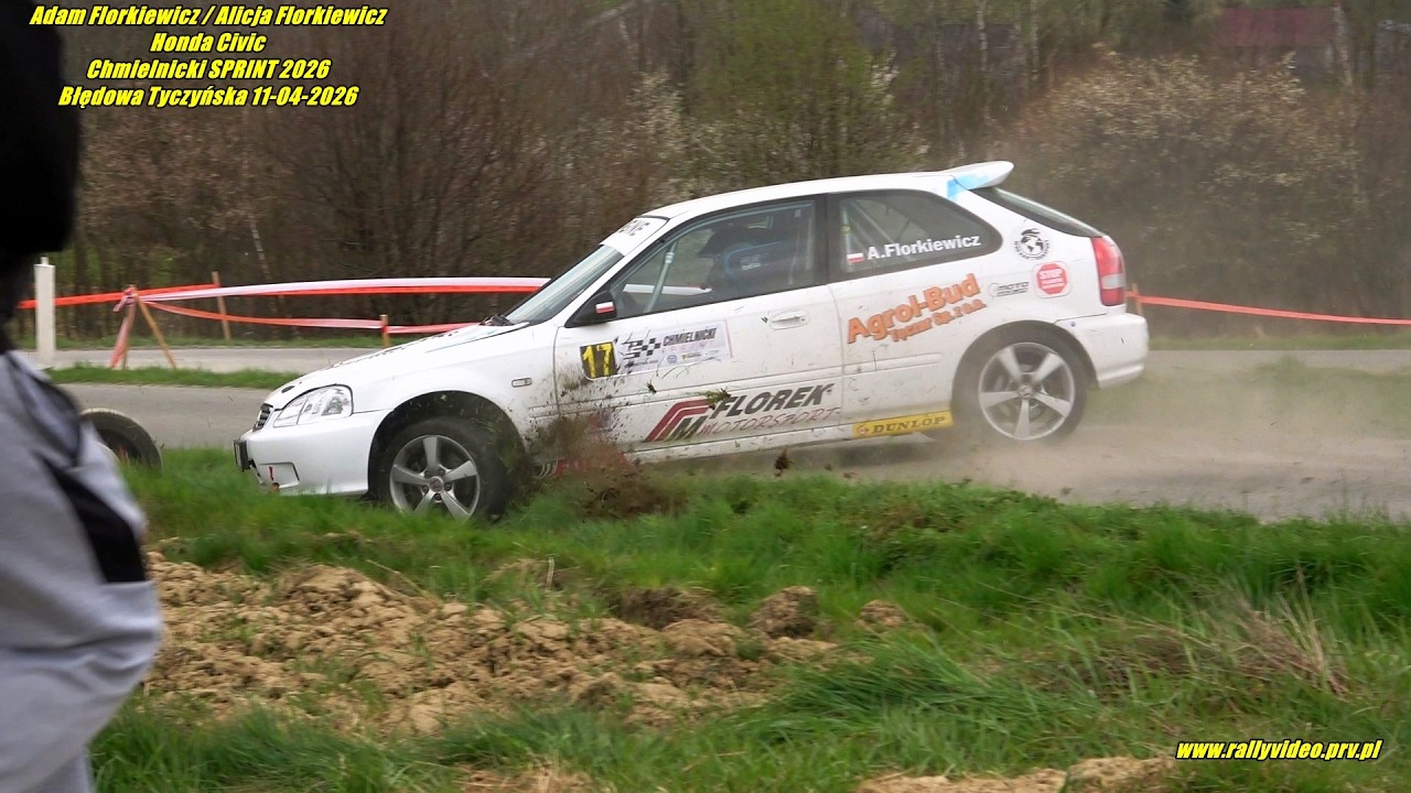 Adam Florkiewicz/A. Florkiewicz -Honda Civic- Chmielnicki SPRINT 2026 Błędowa Tyczyńska 11-04-2026