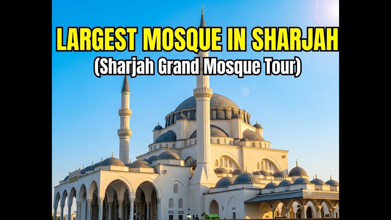 Sharjah Grand Mosque |Largest Mosque in sharjah#mosque #sharjah #uae #anz vlogs
