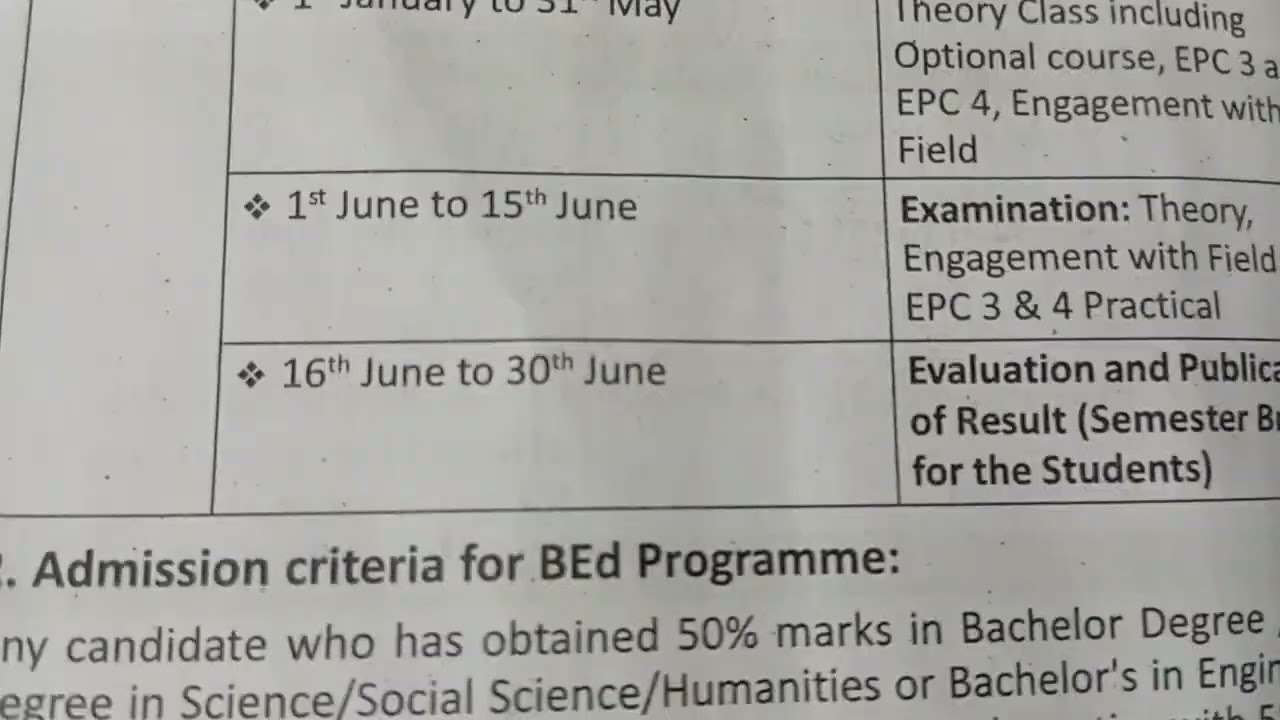 B,Ed, syllabus in West Bengal,2026, Semister 