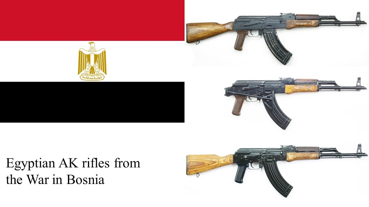 Египетские автоматы Калашникова Maadi MISR AK времен Балканского конфликта.