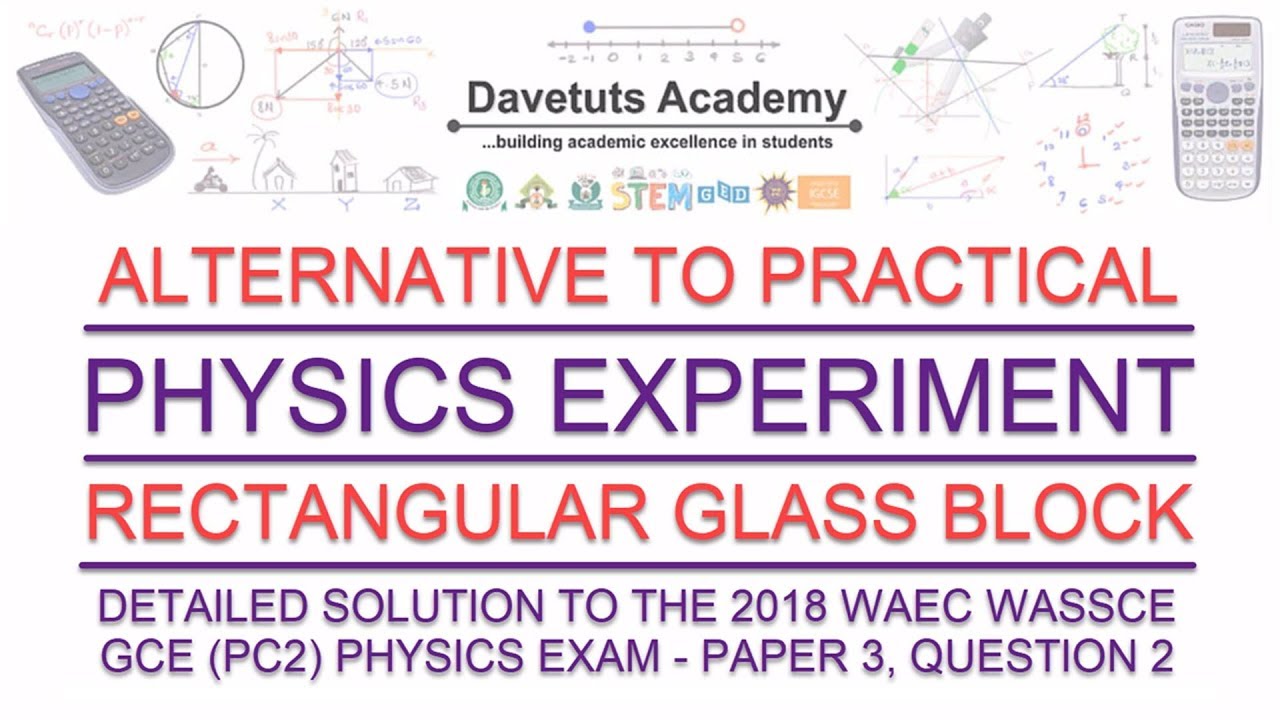 The Rectangular Glass Block * Refractive Index * Alternative to Physics Practical Exam Prep