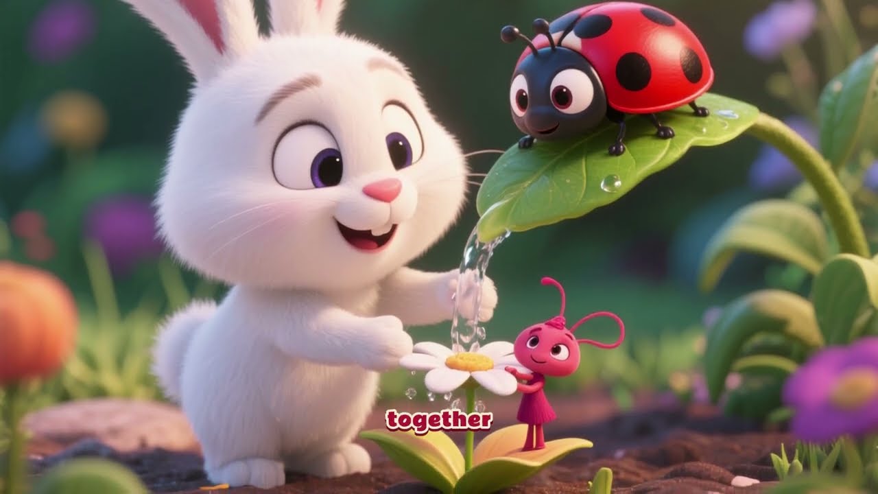 Benny the Bunny and Lila’s Flower Garden
