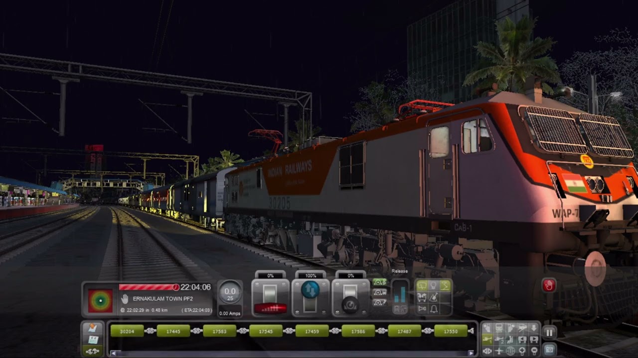 HIMSAGAR EXPRESS 8 Hours Late 😱 | India Train Simulator | Ernakulam to Kollam Jn