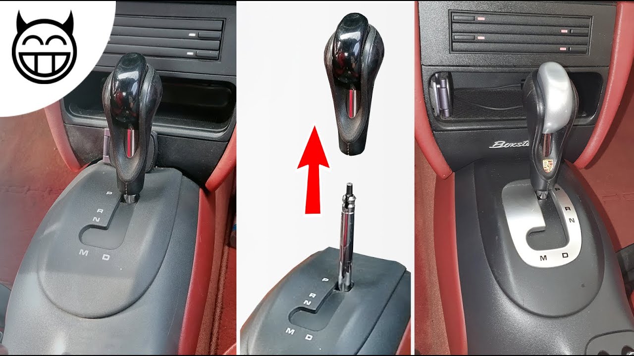 🛠 D&eacute;monter pommeau vitesses automatique et mettre version chrom&eacute;e &ndash; Tuto Boxster 986 & Porsche 996