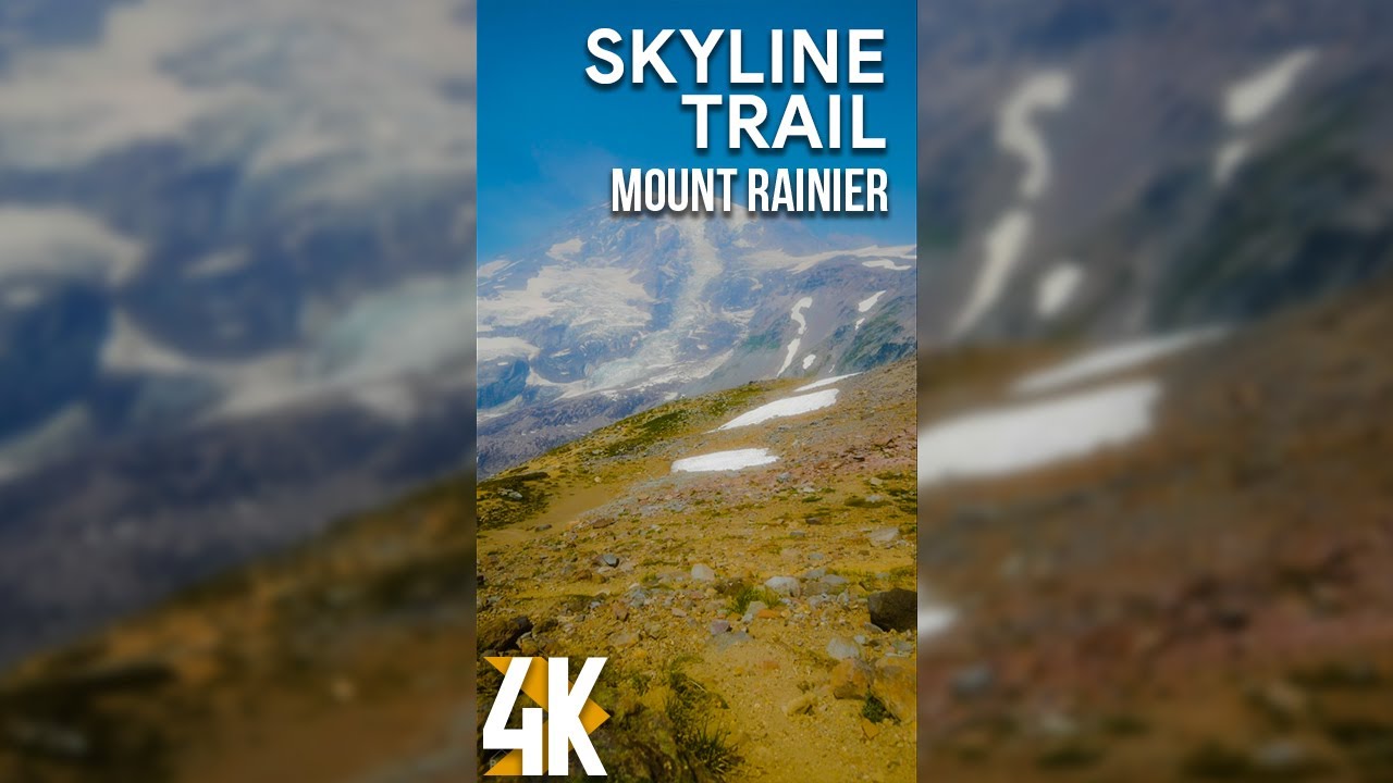 2 HRS Vertical Screen Mountain Scenery + Wind Sound for Deep Relaxation & Sleep - 4K Skyline Trail