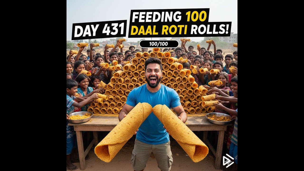 Cooking 100 daal roti rolls for the homeless (Day 431 Ride-along)