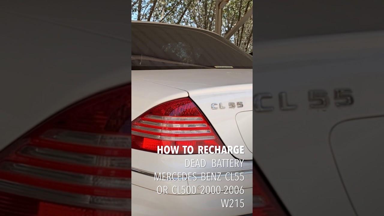 How to recharge or jump your Mercedes Benz CL55 CL500 W215 battery