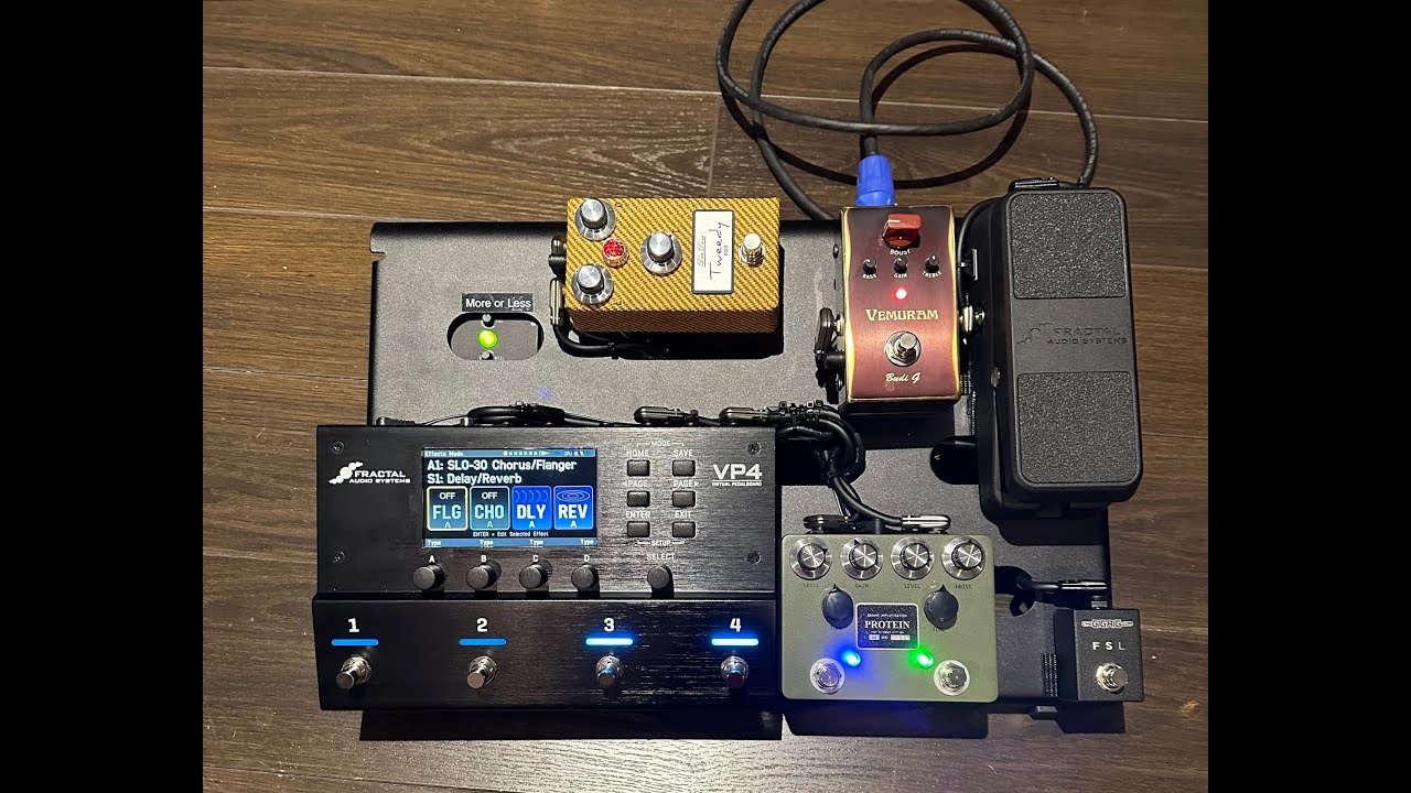 Pedalboard with Fractal VP4