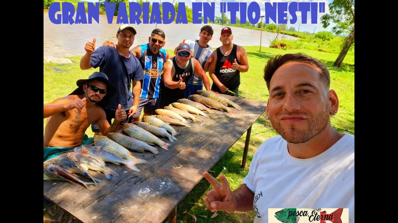 Linda pesca en Camping 