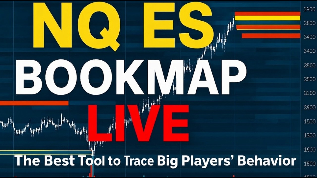 NQ & ES BOOKMAP LIVE | Nasdaq Futures | S&P 500 Futures | NQ/ES Futures | Live Trading | Heatmap