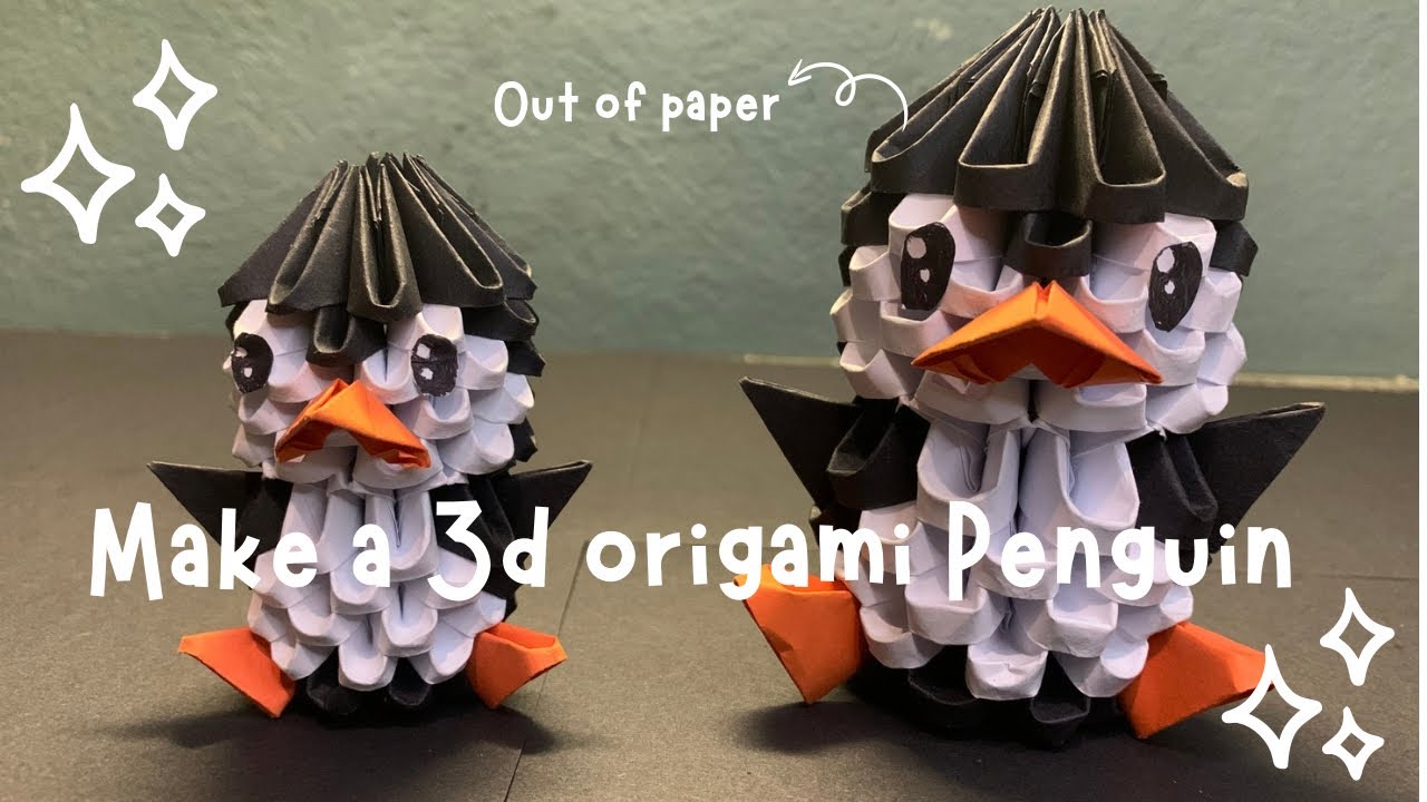 Cute Penguin | 3d Origami Tutorial