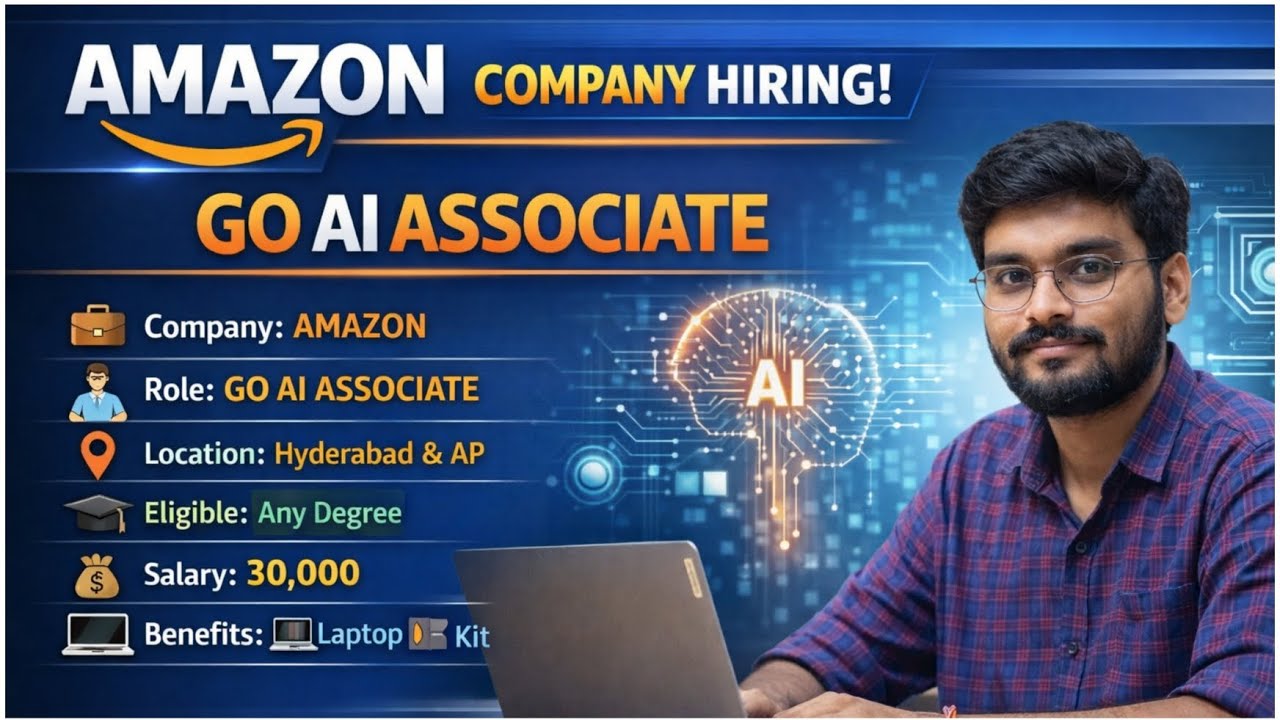 amazon jobs in hyderabad for freshers ||  GO AI Associate  amazon jobs in Hyderabad