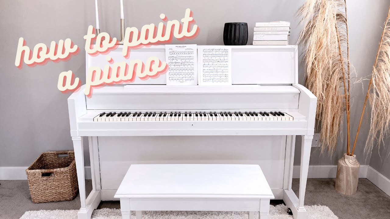 HOW TO PAINT A PIANO | DIY | HEATHER FERN
