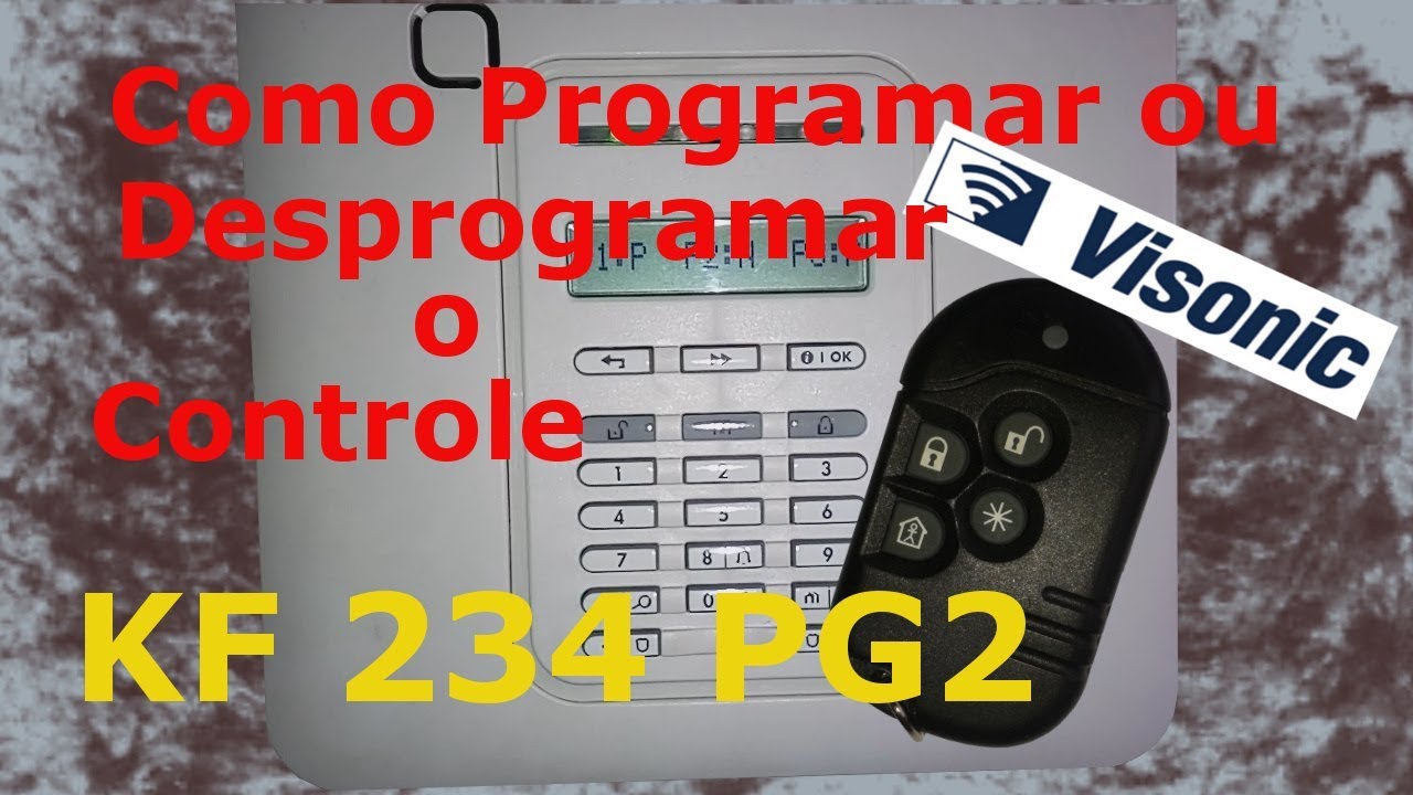 Como programar ou desprogramar o controle KF234PG2  # USUÁRIO MESTRE