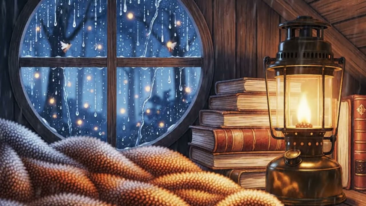 [Deep Sleep] 3hr | Rain Sounds on the Attic Window | [기적의 숙면] 3hr | 비 내리는 다락방 창가, 모든 걱정이 씻겨나가는 밤 |