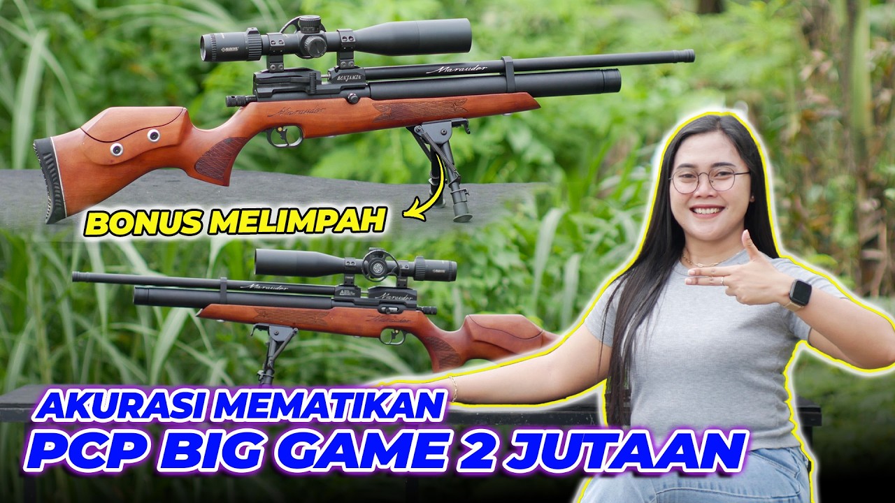 GRATIS POMPA‼ TES AKURASI PCP MARAUDER OD 38 TERBARU & PROMO FULL SET PCP BIG GAME SERIES‼️