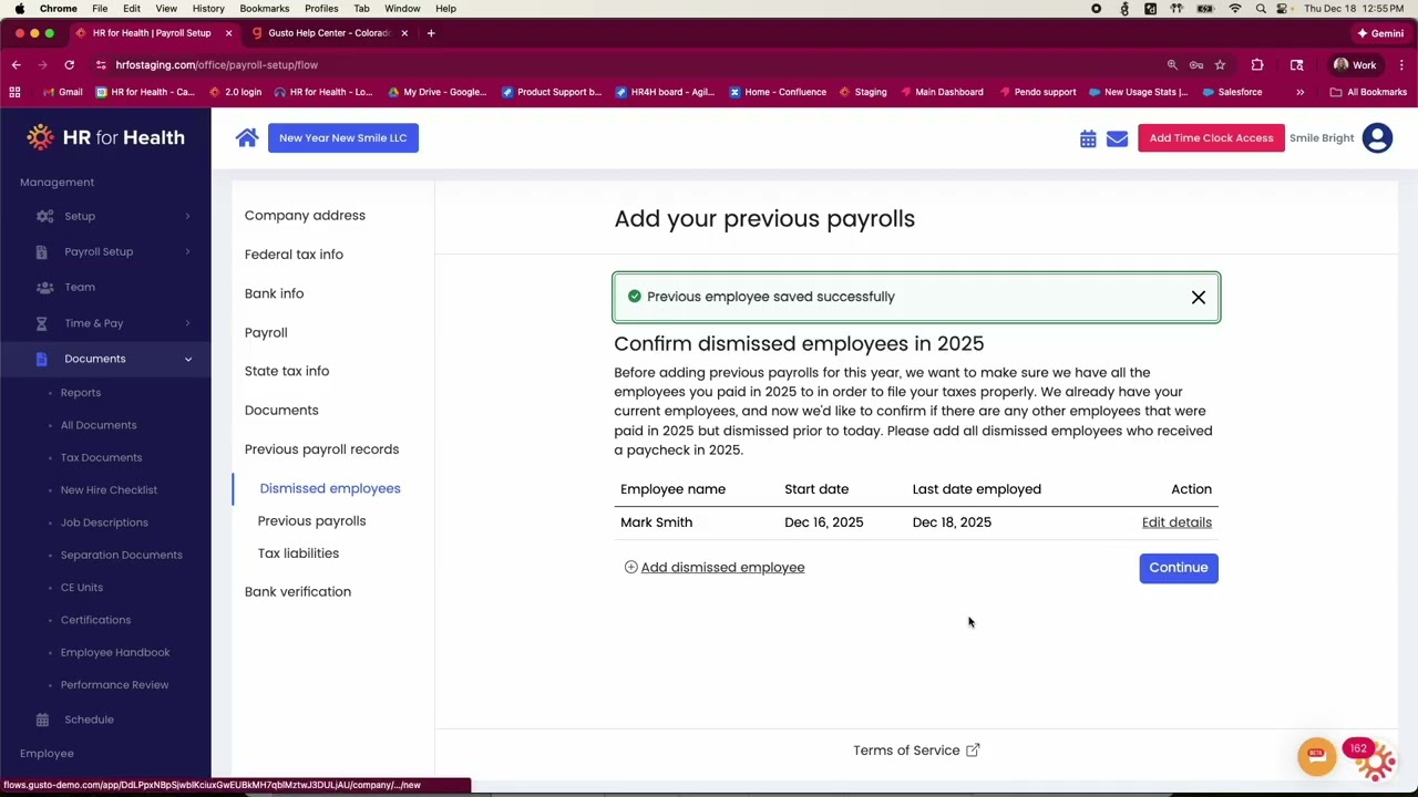 HR for Health Payroll Onboarding Demo