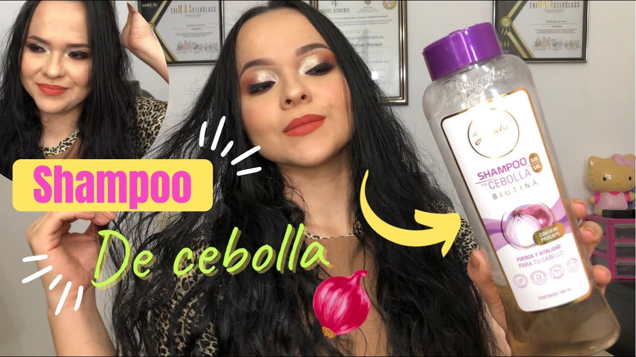 SHAMPOO DE CEBOLLA🧅(anyeluz) MI EXPERIENCIA *Rese&ntilde;a*