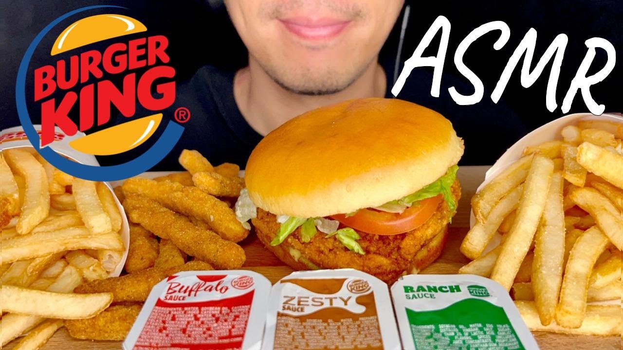 ASMR BURGER KING SPICY CH'KING + CHICKEN FRIES | MUKBANG (EATING SOUNDS) | EATING SHOW