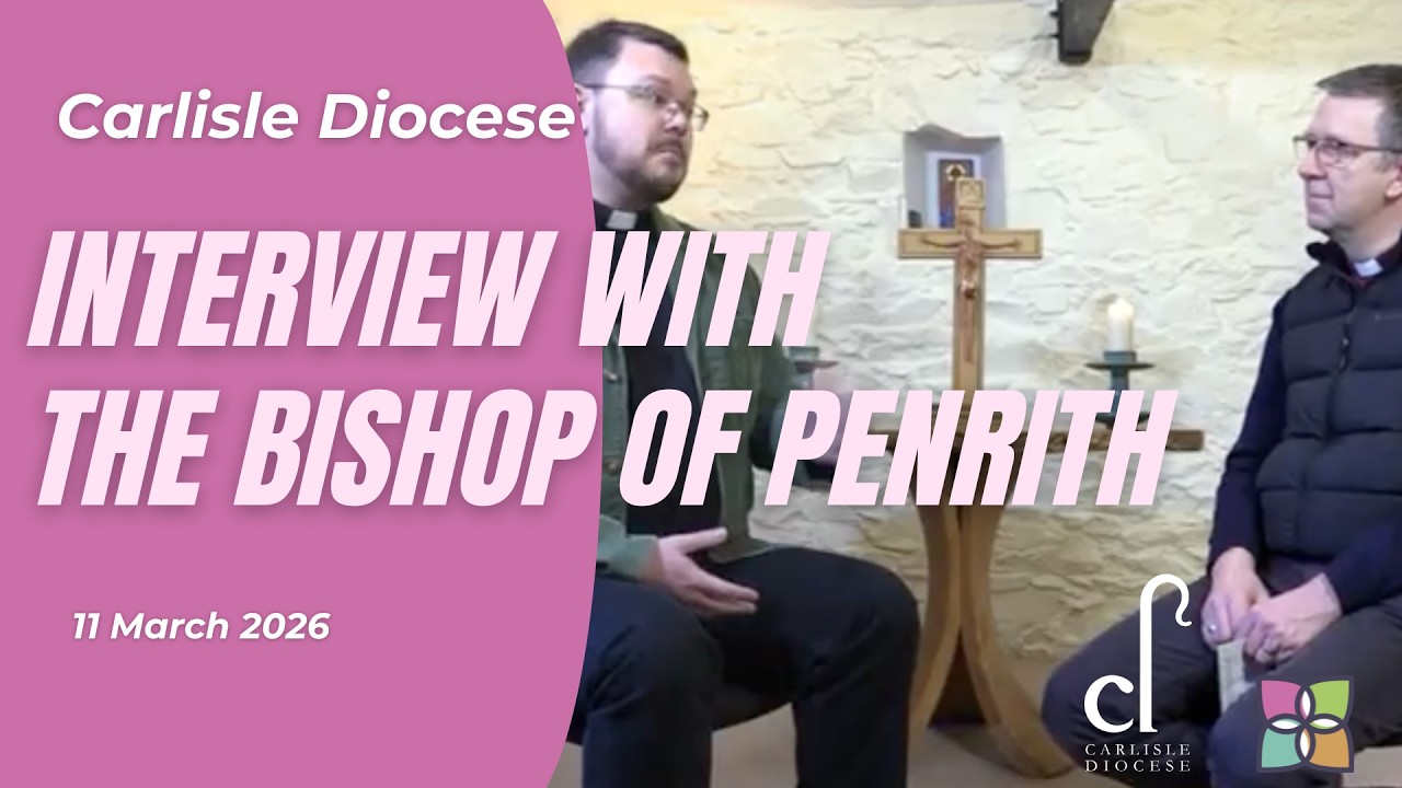 New Bishop of Penrith Michael Leyden chats with Bishop Rob Saner-Haigh
