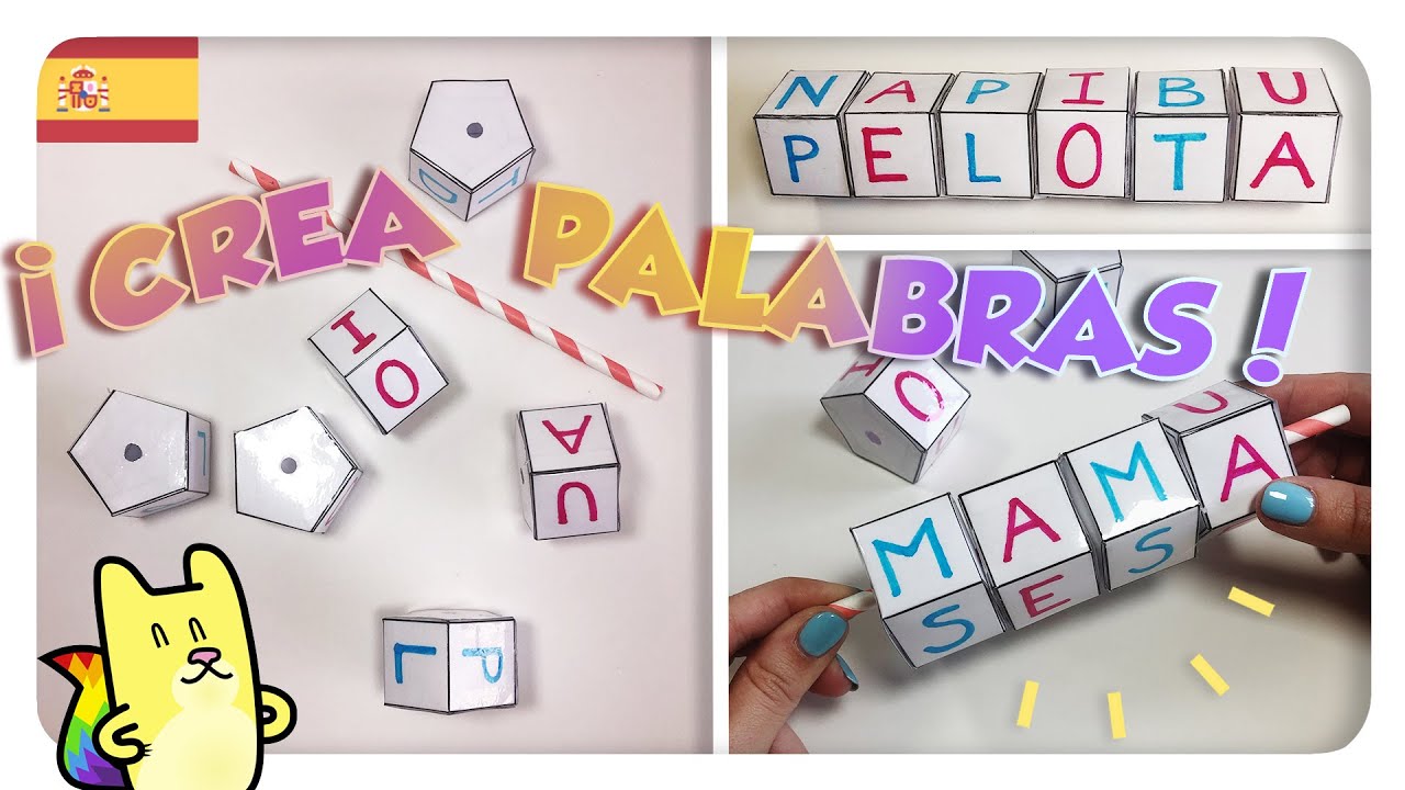 CÓMO enseñar a LEER y ESCRIBIR ✏️ JUEGO de LECTOESCRITURA para CASA o CLASE🌈Gato Rainbow & Gata Moon