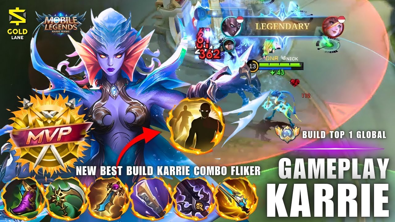 TOP 1 GLOBAL KARRIE Build 😱 | Insane Marksman Gameplay Dominating Every Match
