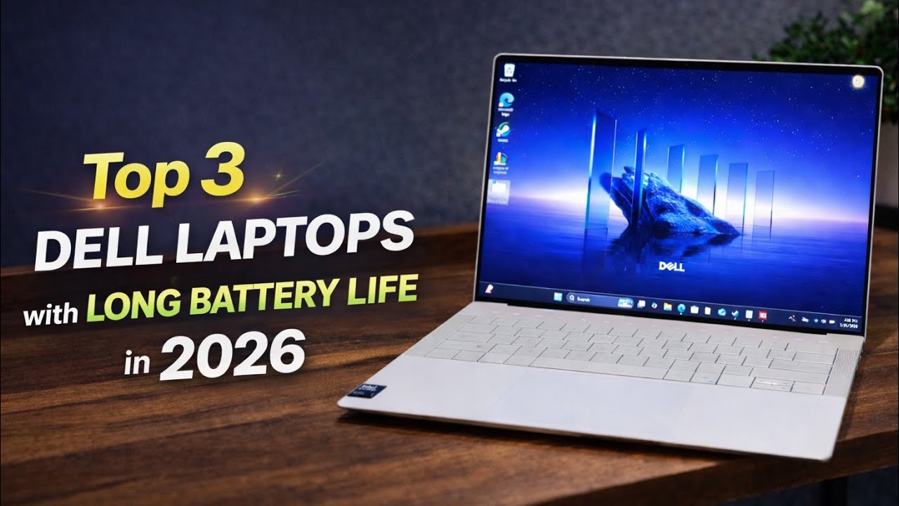 Top 3 DELL Laptops with Long Battery Life in 2026