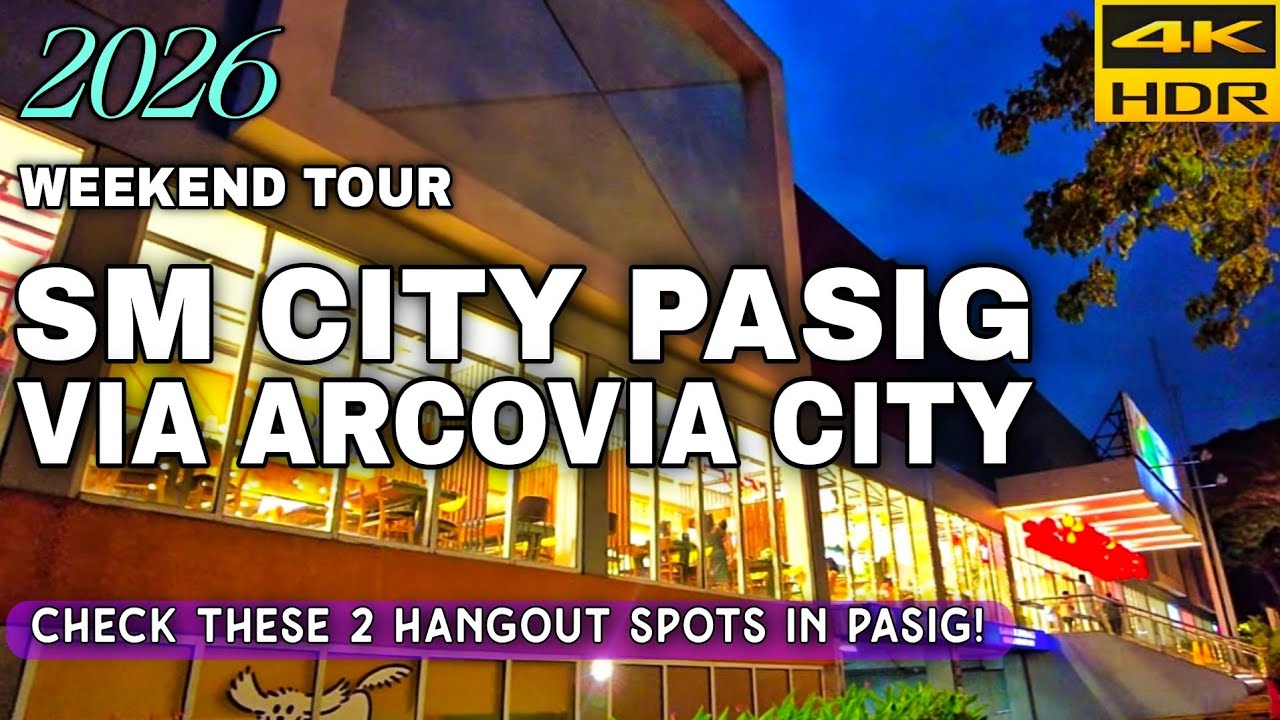 Arcovia City To SM City Pasig Weekend Walk 2026  In  Ultra Clear 4K | Metro Manila, Philippines