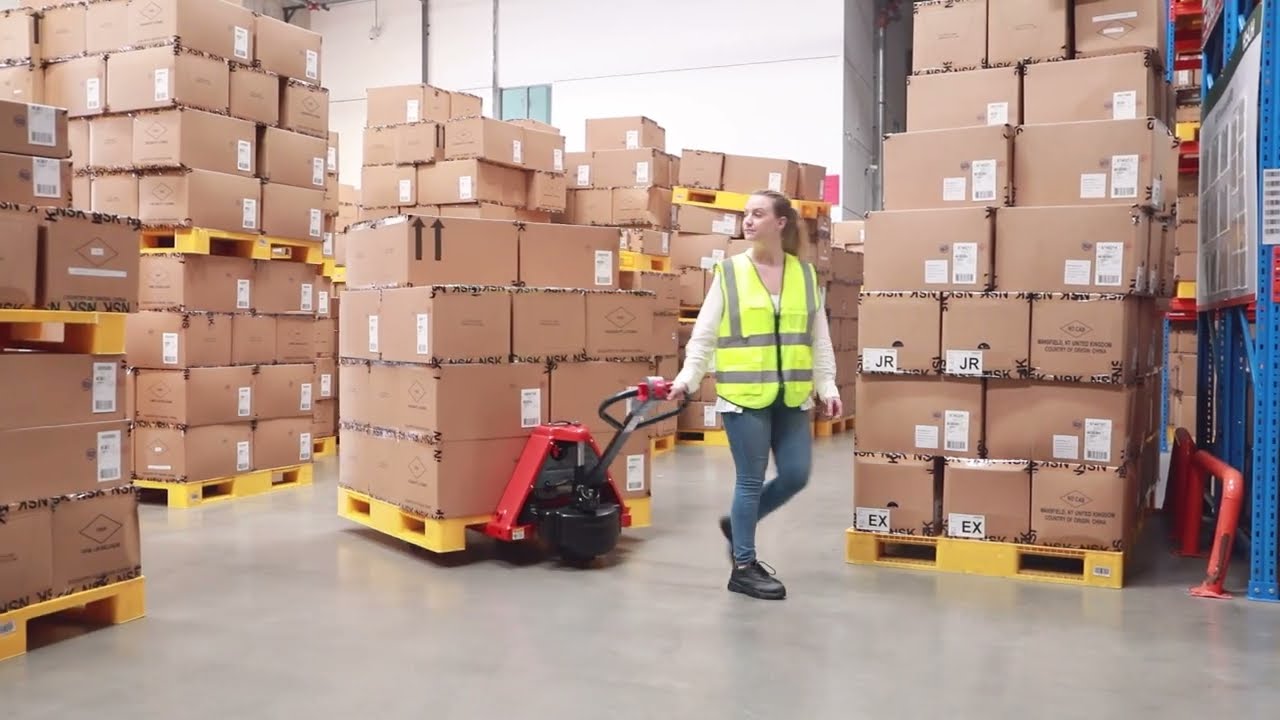 WS Series 3000 and 4000lbs Lithium Power Pallet Jack CBD15-WS CBD20-WS