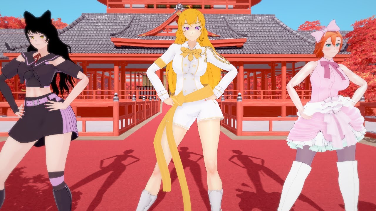 RWBY MMD Koikatsu Yang, Blake, Nora (K-pop Demon Hunter)