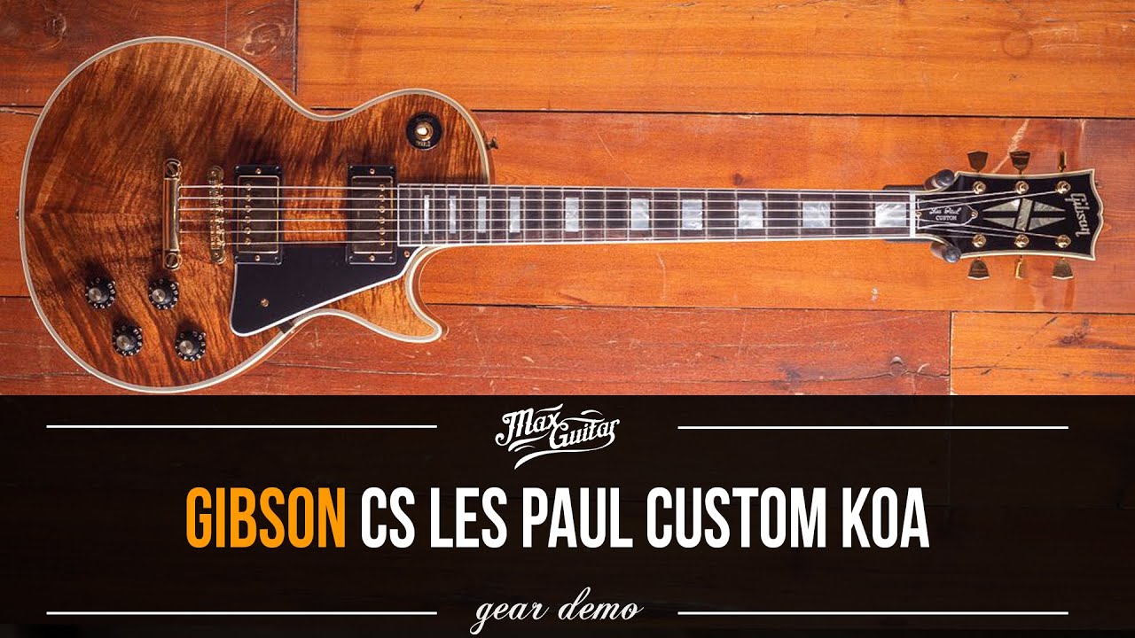A VERY special Les Paul! The Gibson CS 1968 Les Paul Custom with KOA top!