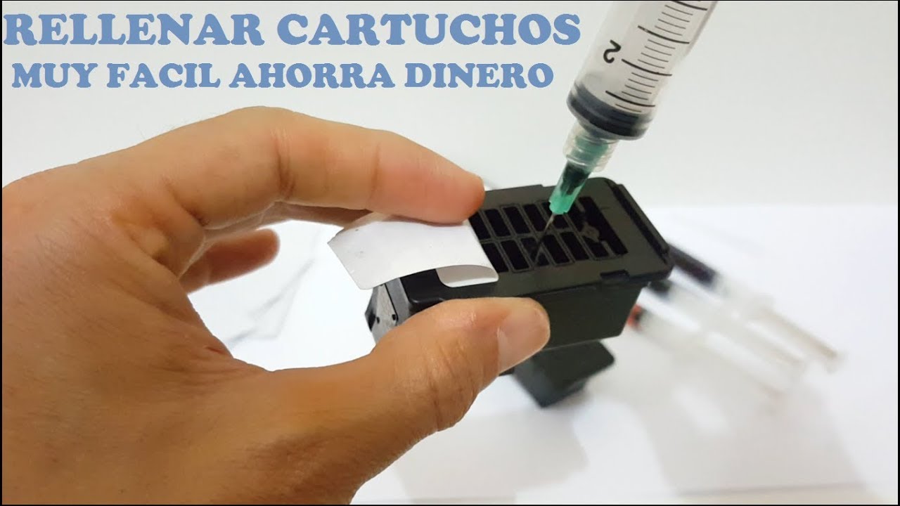 Como Recargar Cartuchos De Cualquier Impresora Canon O Hp - Muy Fácil Ahorra Dinero