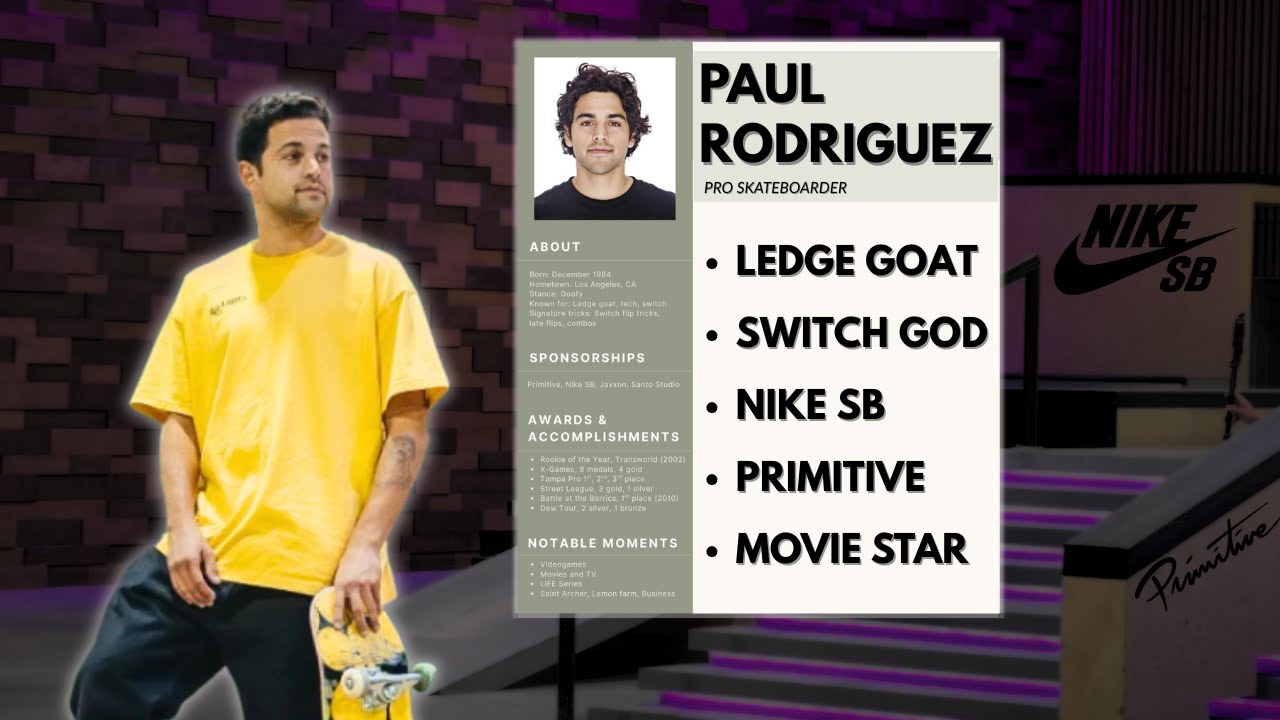 Paul Rodriguez's Skateboarding Résumé