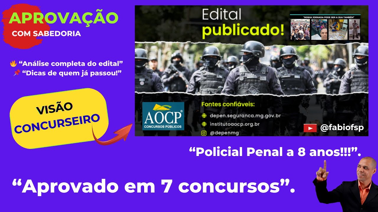 AULA 0 - ANÁLISE DO EDITAL DA POLÍCIA PENAL NA VISÃO DE CONCURSEIRO!!!