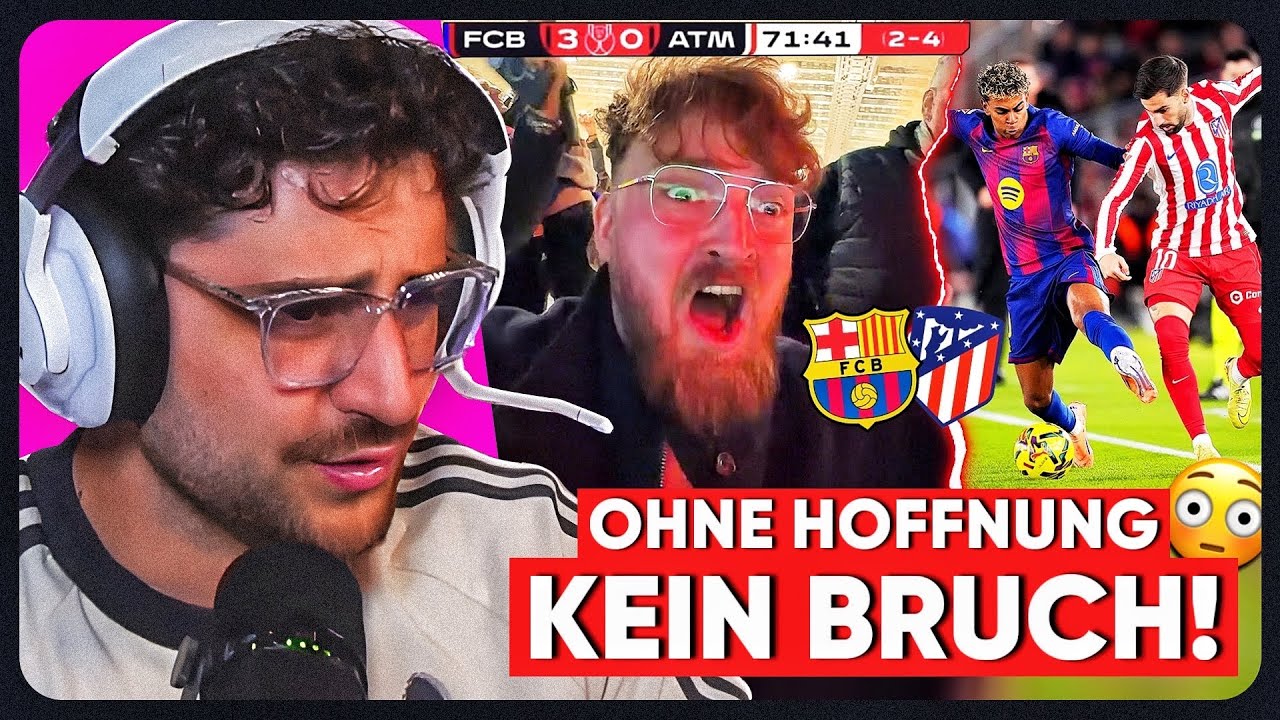 DIE HOFFNUNG BEI ANTON & BARCELONA WAR KURZ DA..💀 BARCA vs ATLETICO MADRID - RÜCKSPIEL VLOG🏟️👀