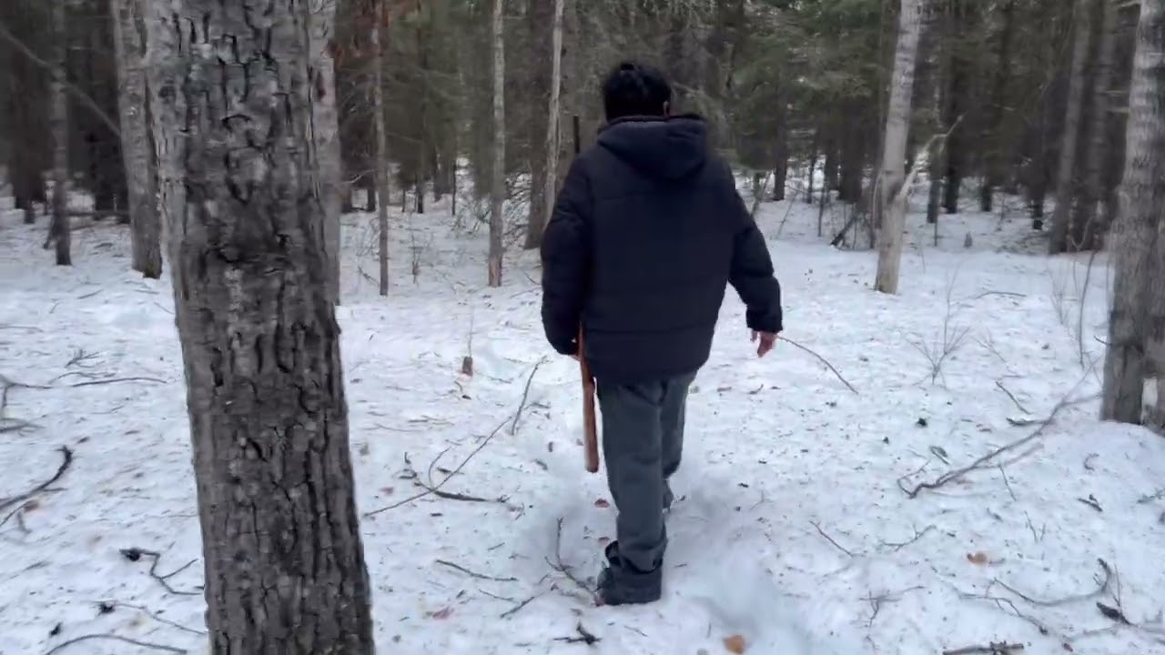 Checking Snares and putting more bait 