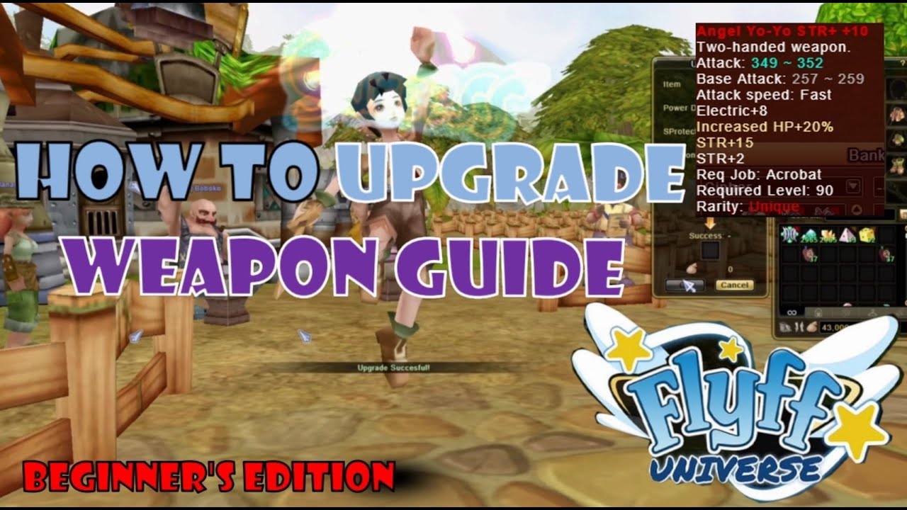 Flyff Universe | How to Upgrade Weapon Edition |  Beginner's Guide
