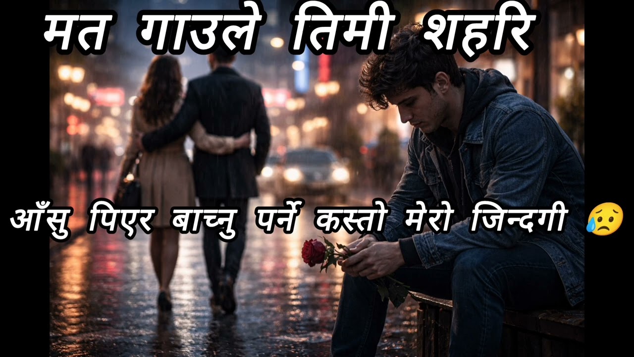 मत गाउले तिमी शहरी / आँसु पिएर बाच्नु पर्ने कस्तो मेरो जिन्दगी / 