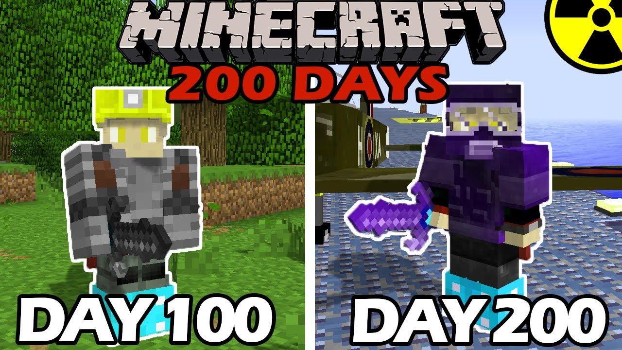 I Survived 200 Days in the Nuclear Age in Minecraft