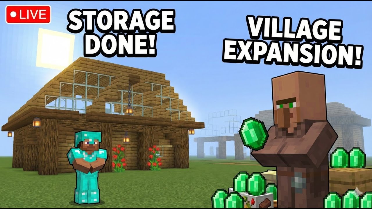 Storage House DONE! ✅ Now we take over the Village... 🏡💰