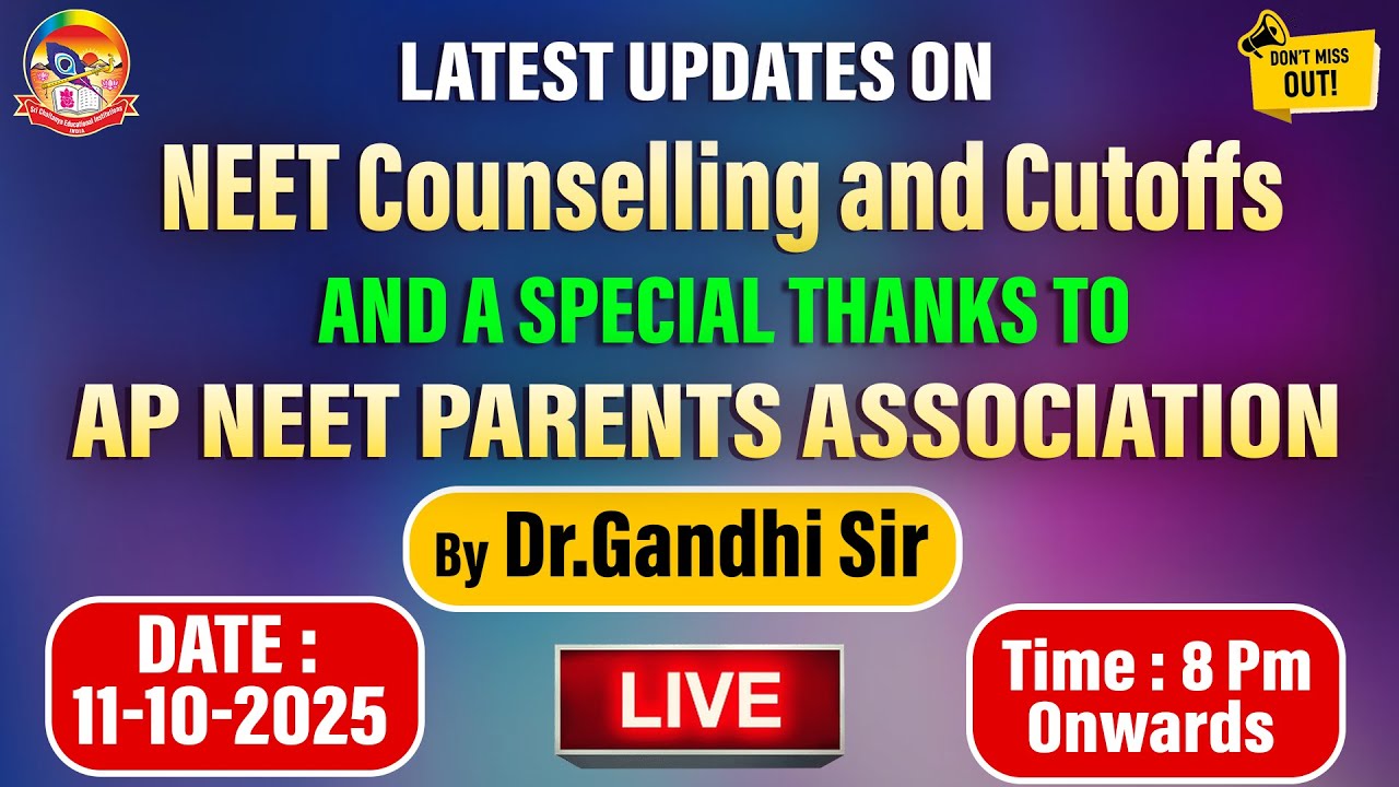 Latest Updates on NEET Councelling and Cutoffs & a Special thanks to AP NEET Parents Association