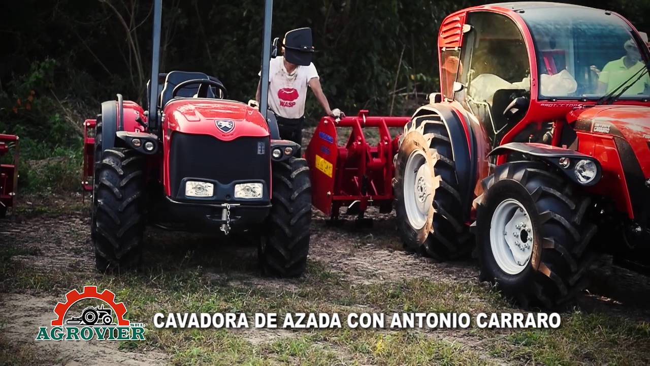 CAVADORA DE AZADA CON ANTONIO CARRARO