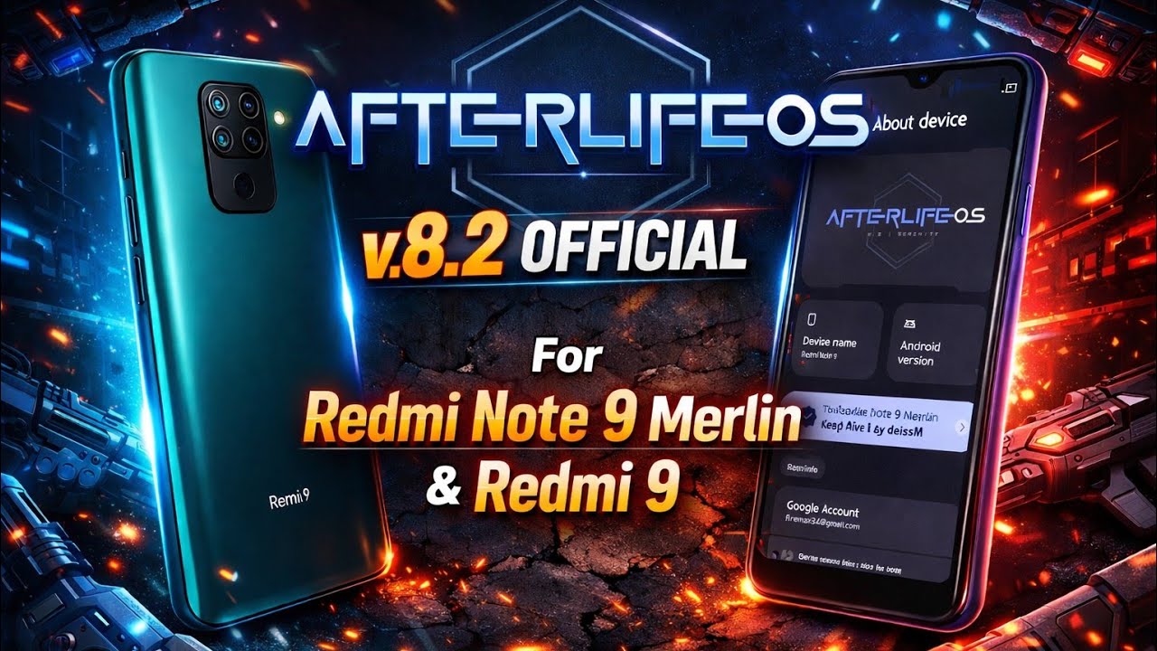 Review Rom Afterlife v8.2 official untuk redmi 9 dan note 9